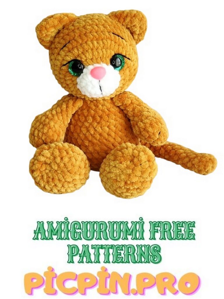 Amigurumi Velvet Cute Cat Free Crochet Pattern