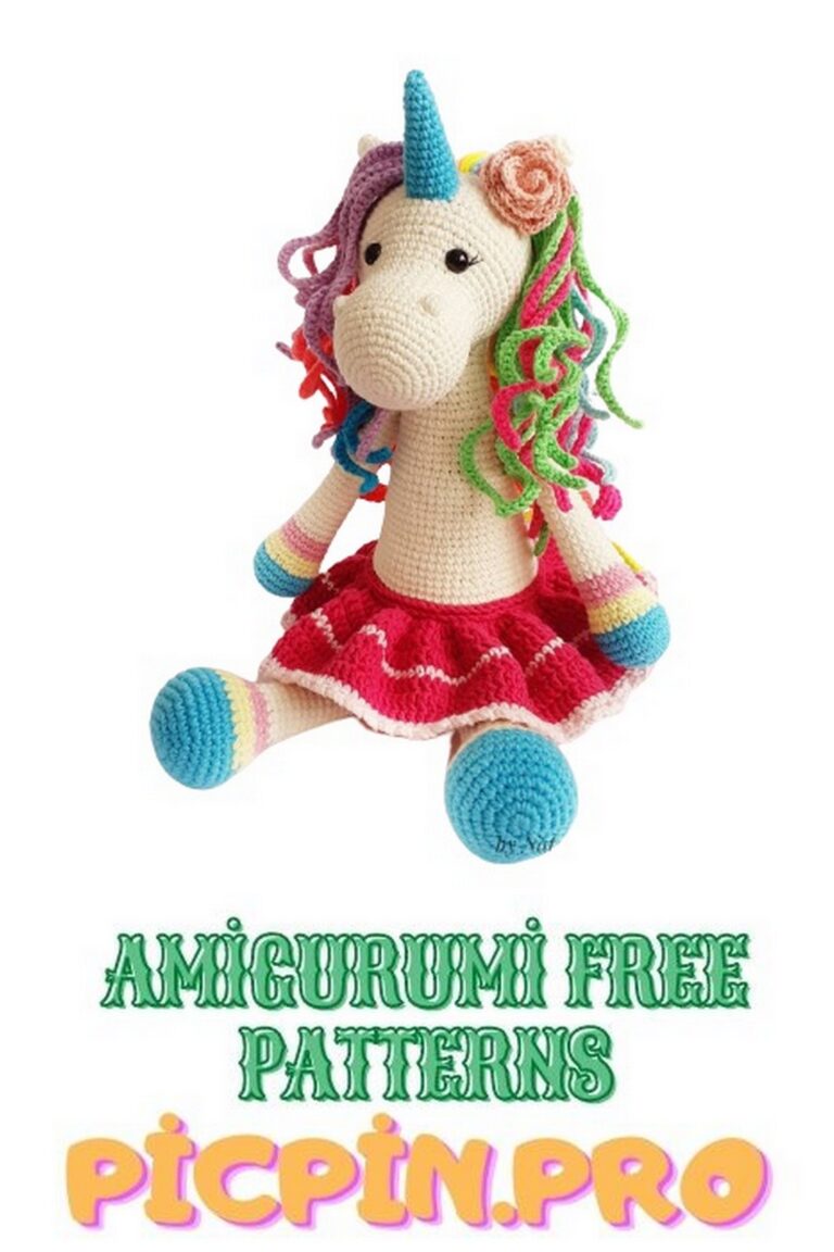 Rainbow Unicorn Amigurumi Free Crochet Pattern