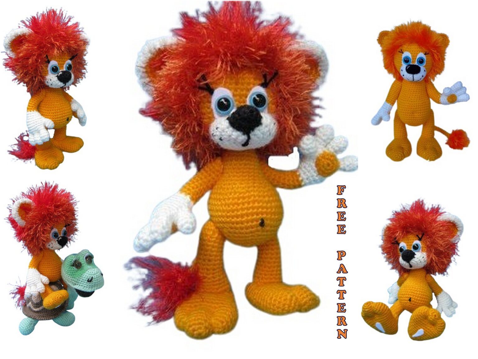 lion-and-turtle-amigurumi-free-crochet-pattern-amigurumi-picpin-pro