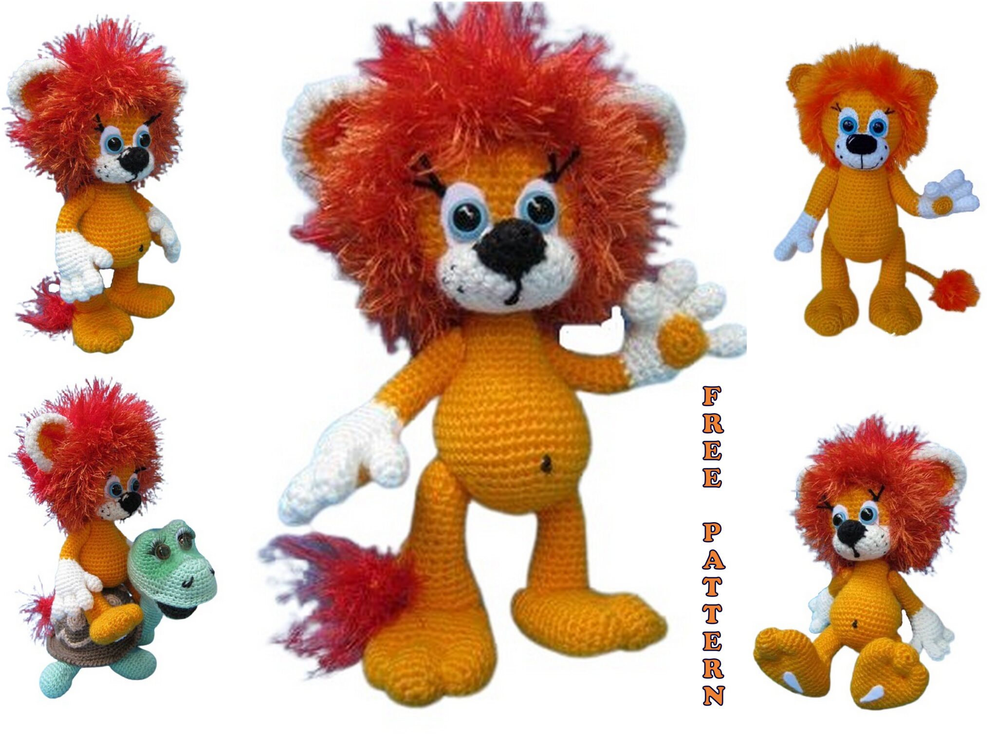 lion-and-turtle-amigurumi-free-crochet-pattern-amigurumi-picpin-pro