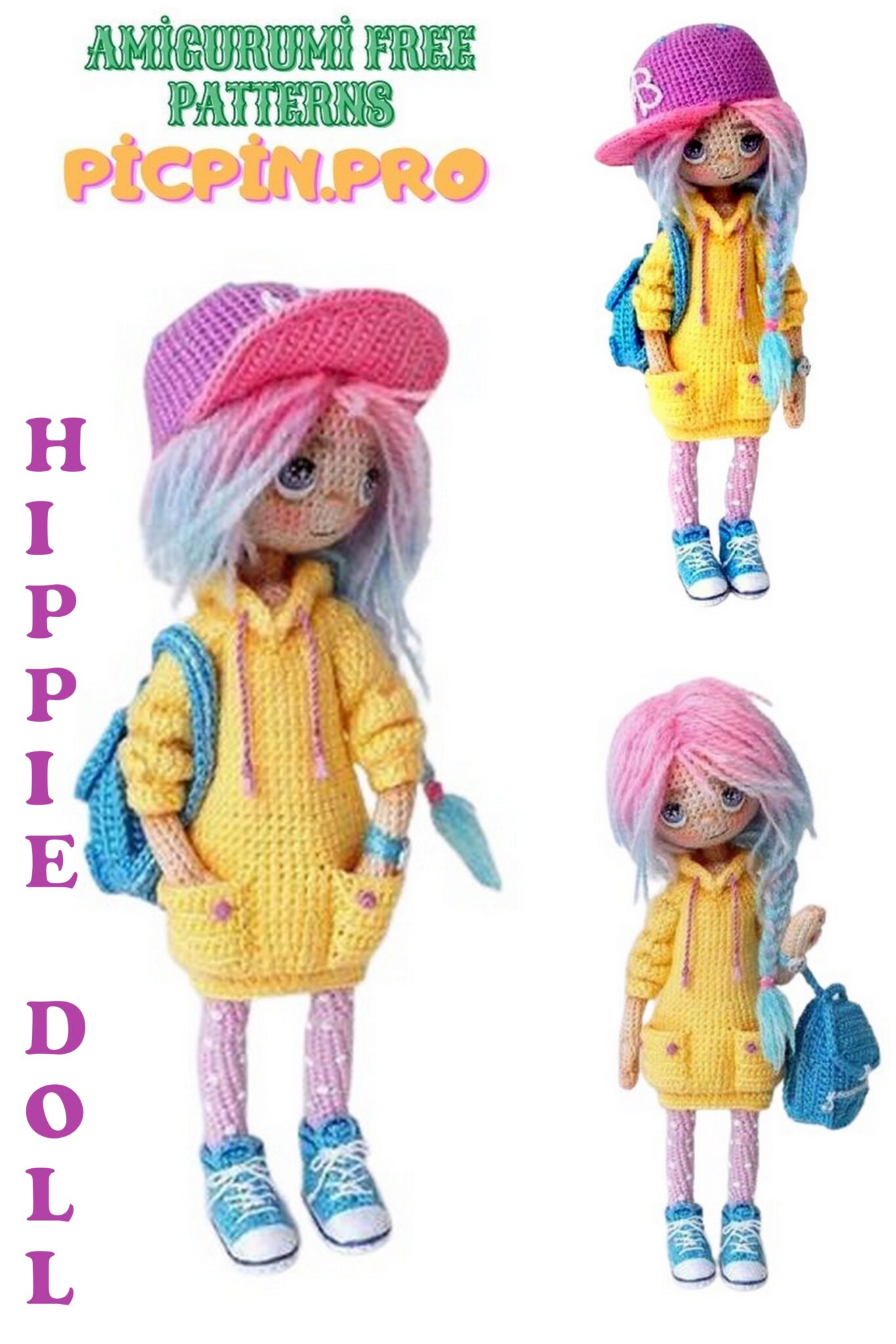 Hippie Doll Amigurumi Free Crochet Pattern – Amigurumi – Picpin.pro