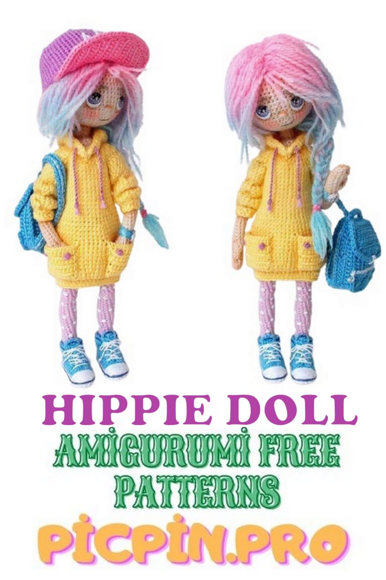 Hippie Doll Amigurumi Free Crochet Pattern