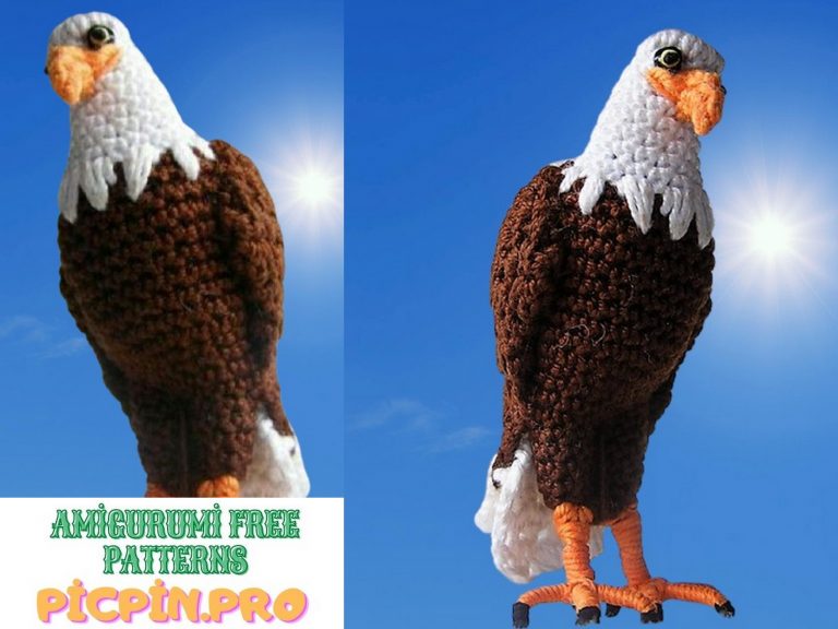 Bald Eagle Amigurumi Free Crochet Pattern