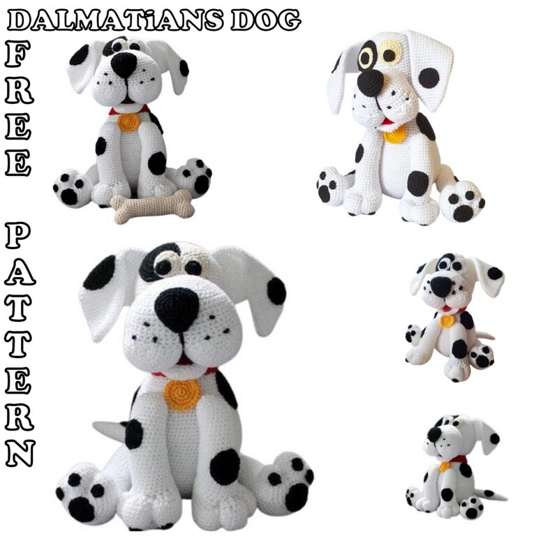 Dalmatians Dog Amigurumi Free Crochet Pattern