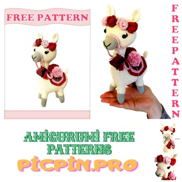 Llama Lou Amigurumi Free Crochet Pattern