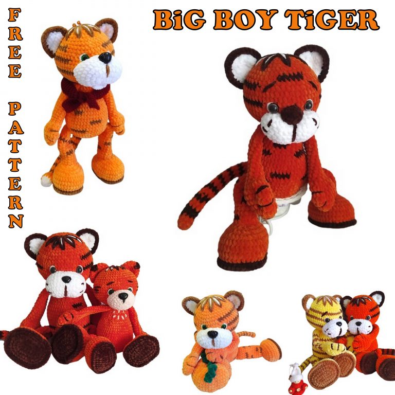 Big Boy Tiger Amigurumi Free Pattern
