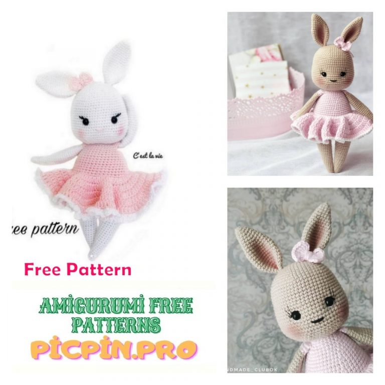 Ballerina Bunny Amigurumi Free Pattern