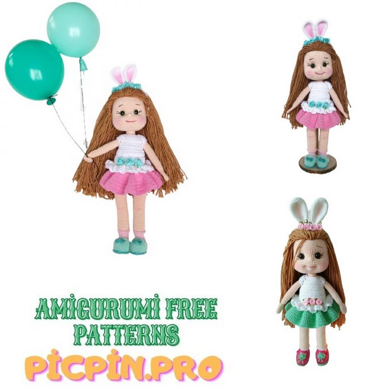 Bunny Buckle Doll Amigurumi Free Pattern