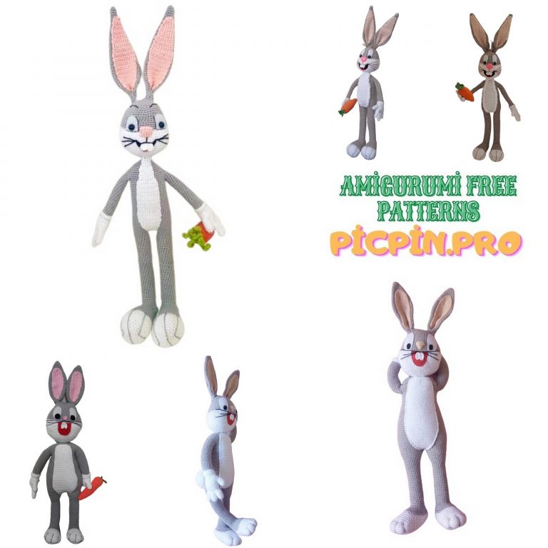 Bugs Bunny Amigurumi Free Crochet Pattern